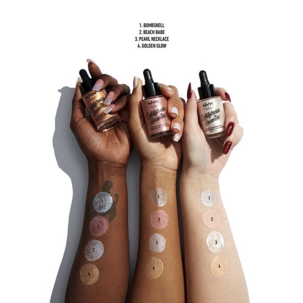 NYX California Beamin’ Liquid Highlighter, Pearl Necklace - Picture 8 of 9